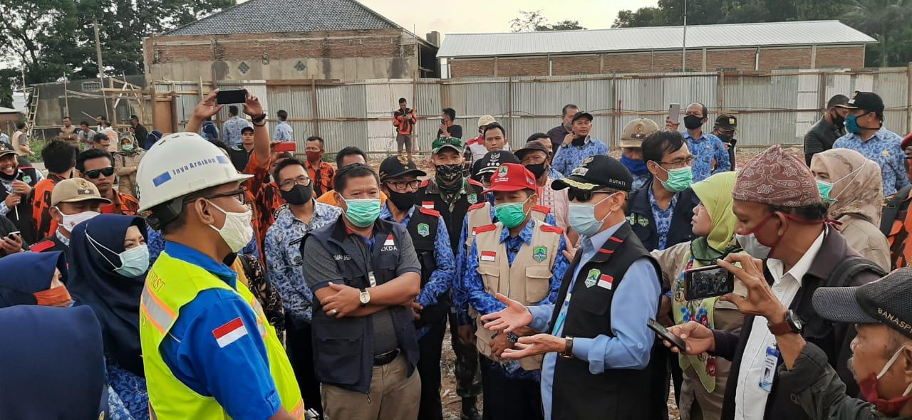 Kunjungan Bupati Majalengka di Proyek Pembangunan Rumah Sakit Umum Daerah Talaga Gedung A